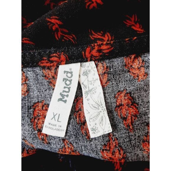 Mudd hippie boho floral sz XL Tiered bell sleeve blouse - Picture 2 of 4